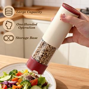 Nouvelle grande capacité Led 6 niveaux externe réglable grossièreté USB Rechargeable sans fil électrique <span class=keywords><strong>sel</strong></span> et poivre moulin ensemble - Product Image 4