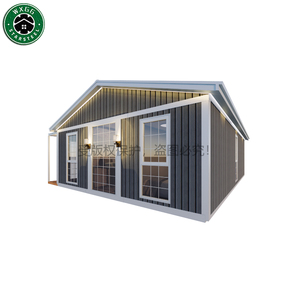 Casa Prefabricada Modular Resistente de Acero Ligero con Techo a Dos Aguas, Tamaño Personalizable, Terraza Opcional para Aplicaciones en Múltiples Escenarios - Product Image 1