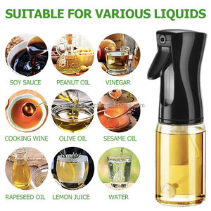 Rociador y Dispensador de Aceite de Vidrio de 200ml para Cocina y Barbacoa, Botella de Spray de Vidrio para Aceite - Product Image 3