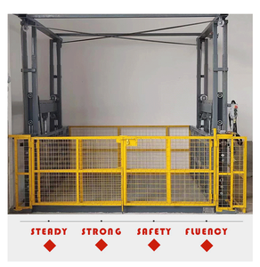 Высокопрочная вертикальная грузовая подъемная платформа с одинарной и двойной направляющей направляющими, с настраиваемыми размерами и грузоподъемностью - Product Image 5