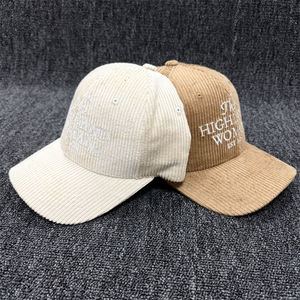 Casquettes de baseball classiques en velours côtelé avec broderie de logo personnalisé pour hommes et femmes, chapeau de sport d'extérieur, casquettes de <span class=keywords><strong>papa</strong></span> avec boucle en métal - Product Image 3
