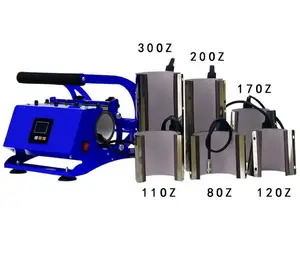 Beliebte große Heiß press maschine Kleine Wärme übertragungs druck Horizontale Becher back maschine Tragbare Handpresse