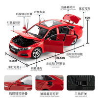 Nouveau modèle de voiture en alliage d'aluminium Hon Da Accord 1:24 avec lumières et sons, simulation de recul, cadeau pour garçon, jouet de collection, ornement, cadeau