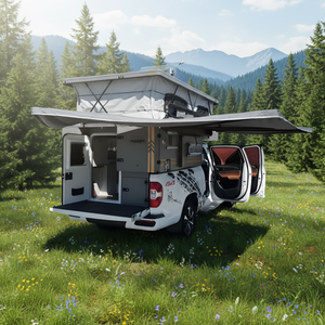 Échelle pliable moderne et légère avec éclairage LED, étanche, à suspension indépendante pour <span class=keywords><strong>camping</strong></span>-<span class=keywords><strong>car</strong></span> tout-terrain, pour 2-3 personnes - Product Image 1