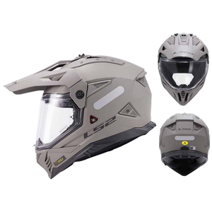 Ls2 mx702 unisex tất cả các mùa Flip-up Rally Mũ bảo hiểm kép Visor & chống sương mù ABS PC vật liệu XL Kích thước điều kiện mới - Product Image 2