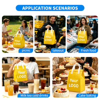 Bolsa Térmica Ecológica Reciclable de Tela No Tejida, de Gran Capacidad, Impermeable, para Transportar Alimentos Congelados y Bebidas