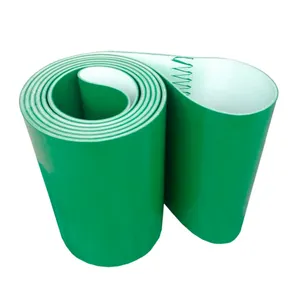 Pürüzsüz yeşil PVC konveyör bant