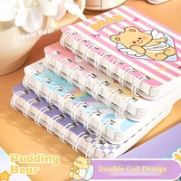 Vente en gros Journal d'étudiant Cartoon Cute Cheap School Student A5 Spiral Cartoon Kawaii Cute Diary Notebook pour les filles