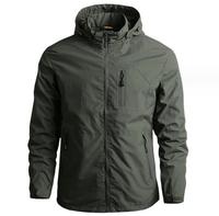 Logo personnalisé automne couleur unie veste à capuche imperméable coupe-vent randonnée en plein air veste Softshell pour hommes