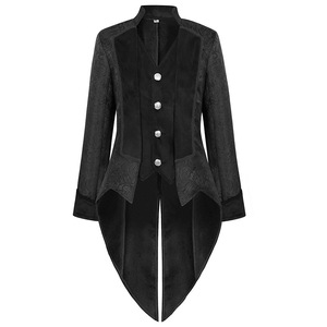 2023 hombres Medieval victoriano traje esmoquin caballeros Tailcoat gótico Steampunk gabardina Vintage traje abrigo para hombres - Product Image 2