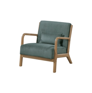 Modern Single Solid <b>Wood</b> <b>Frame</b> Fabric Soft Ergonomic <b>Sofa</b> Chair Home Bedroom Hotel Balcony Apartment Living Room Lazy Leisure - Product Image 4