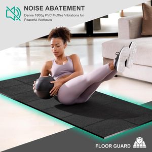 Tappetini per Yoga Premium 1/4 "spesso 68" x 24 "pieghevole Anti-scivolo impermeabile tapis roulant attrezzatura per esercizi per bici protezione da pavimento - Product Image 3