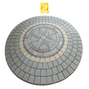 बोटन पत्थर प्राकृतिक पत्थर ड्राइववे जल जेट पदक प्रकार मिश्रित गोल ग्रेनाइट पैवर्स परिपत्र कम्पास पत्थर - Product Image 1