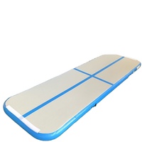 Tissu double paroi en polyester tissé 100% enduit PVC uni laminé imperméable Drop Stitch 5cm-50cm pour matelas de piscine et yoga