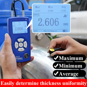 LS212 เครื่องวัดความหนาอัลตราโซนิกดิจิตอลความละเอียดสูง 350 มม. 0.001 มม. ตัวเรือนพลาสติกสำหรับการเคลือบพลาสติก - Product Image 3