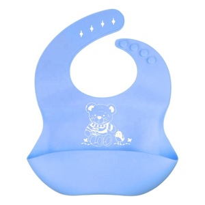 Babero de silicona personalizado para alimentación de niños pequeños, babero de silicona impermeable, fácil de limpiar - Product Image 2