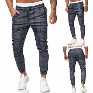 Vente à chaud pantalon de survêtement ample à carreaux décontracté nouveau design à la mode pour hommes pantalon à taille mince pantalon pour hommes - Product Image 2
