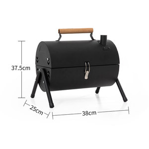 Parrilla Portátil con Chimenea, Parrillas de Barbacoa, Estufa Redonda de Carbón Vegetal para Exteriores - Product Image 6