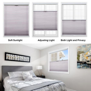 Aislamiento térmico de protección UV, persianas de nido de abeja opacas <span class=keywords><strong>para</strong></span> ventanas, inalámbricas, de arriba a abajo, 50% - Product Image 3