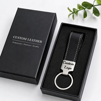 Porte-clés en cuir PU de qualité supérieure en gros, avec logo personnalisé, faciles à transporter, gravure de marque personnalisée, logo couleur, nouveau style