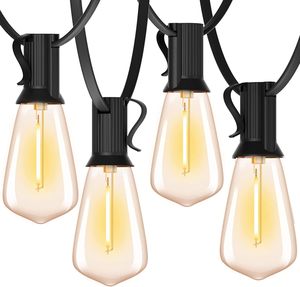 Personalización impermeable largo 100 pies 200 pies decoración interior al aire libre LUZ DE Navidad Patio ST38 bombilla LED cadena de luces - Product Image 1