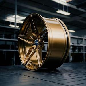 ล้อแม็กซ์ SRX SRX-71 รุ่นใหม่ ขนาด 16-24 นิ้ว ผลิตจากอะลูมิเนียมฟอร์จ 2 ชิ้น แบบเว้า สีบรอนซ์ สำหรับรถยนต์หรู Mercedes- สำหรับ Audi - Product Image 3
