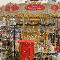Manège à deux étages populaire pour la famille, équipement d'amusement de type carrousel de fête foraine