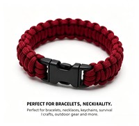 Paracord en nylon de 1 mm, 800 m, tressé et enduit, pour nœuds chinois, macramé, fabrication de bijoux, sacs et chaussures, bricolage, haute ténacité, durable