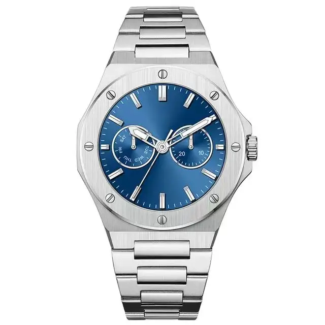 Nueva pulsera de marca de lujo Diseño personalizado Pantalla de fecha Relojes de acero inoxidable Relojes luminosos Relojes mecánicos automáticos