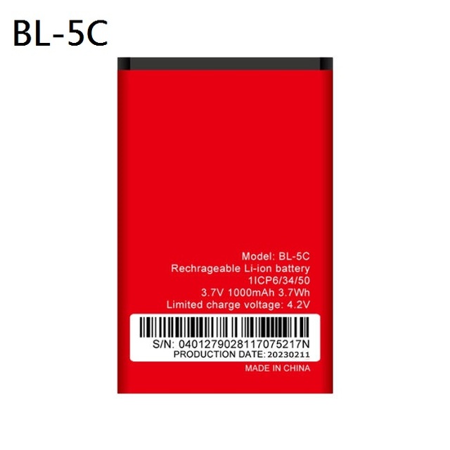 Wholesale Cheap Cellphone Battery 1000mAh 800mAh 600mAh From Factory All Models Mobile Phone Battery for Itel BL-5C