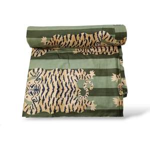 Tissu imprimé à la main Cotsiler, largeur 42 pouces, 100% coton, 120 GSM, léger, respirant, motif animal, pour la confection de robes - Product Image 1