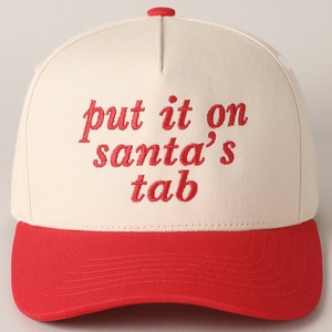 Nueva Gorra de Béisbol de 5 Paneles con Diseño de Papá Noel, 100% Algodón, Combinación de Colores, para Viajes Navideños, Protección Solar, Casual, Deportiva y a la Moda - Product Image 2