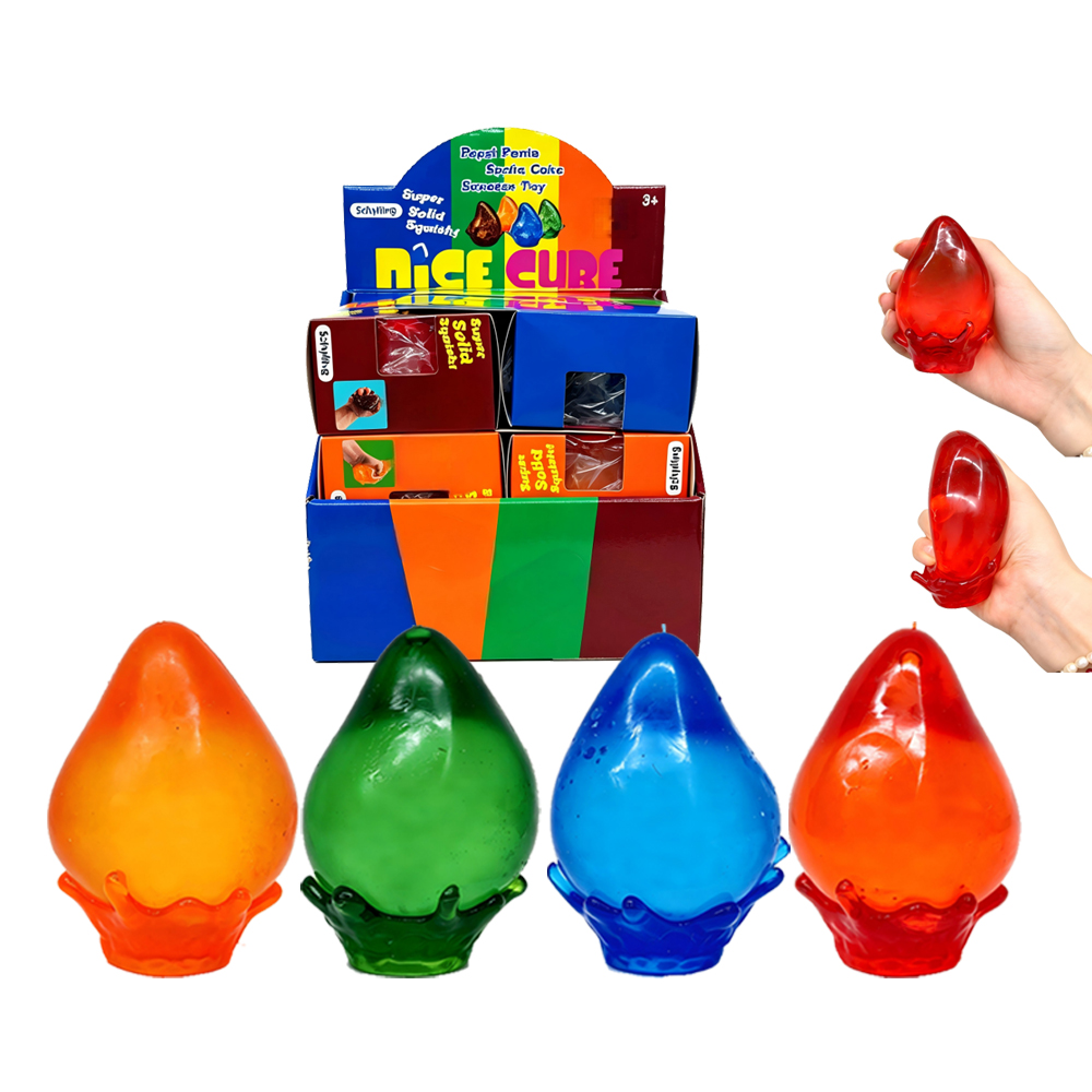 4 colors soda Water Drop Squishy fidget toy