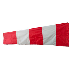 Tùy Chỉnh Chất Lượng Cao Ngoài Trời Treo Oxford Windsock Gió Cánh Polyester Sân Bay Windsock Màu Đỏ Và Trắng Gió Cone - Product Image 3