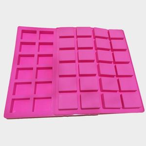 Moule à savon carré en silicone à 24 cavités, personnalisé, en gros, pour poudings, bonbons et fournitures d'artisanat polyvalentes - Product Image 5