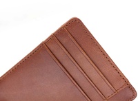 Dompet penyimpan kartu bisnis, aksesori bisnis minimalis kulit PU ramping memblokir RFID