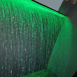 Magia piscina cascada con luz Led de cortina de agua con colorido raya <span class=keywords><strong>para</strong></span> la piscina y jardín decoración - Product Image 4