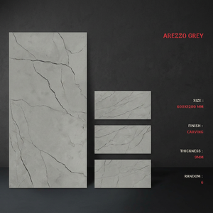 Arezzo Grey Rustic Anti Slip Porcelain Tiles 600x1200mm Durable Flooring for Residential and Commercial - Product Image 1