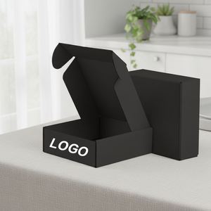 Boîtes d'expédition personnalisées de haute qualité, tiroir coulissant, matériau kraft rigide, logo en feuille d'aluminium, emballage pour bijoux, commande minimum de 100 pièces - Product Image 1