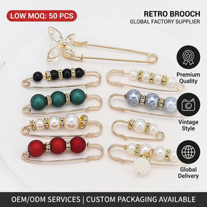 WEGOODZF Retro Style Multi-Functional Brooch Pin Waist Pearl <strong>Shoes</strong> Charm <strong>for</strong> Fashion <strong>Decoration</strong> Fixed Tight Pants - Product Image 1