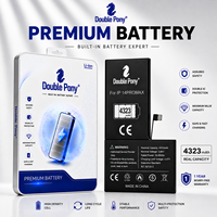 Baterai Lithium Isi Ulang DOUBLE PONY PREMIUM Berkualitas Tinggi untuk Model 14promax 4323mAh Hitam Standar Tersedia