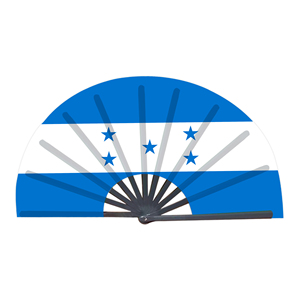 Abanicos Plegables de Bambú con la Bandera de Honduras al por Mayor, Abanico de Mano para Carnaval, Boda, Festival, Fiesta, Agencia de Viajes - Product Image 1