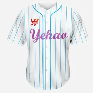 2022 New Sublimation 100% Mesh Polyester fashion American Baseball Jersey &softball jersey