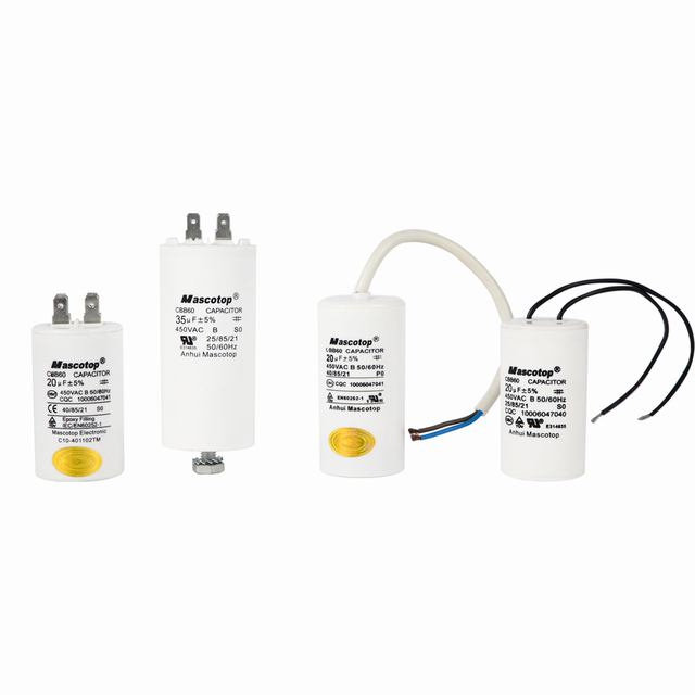 CBB60 35uF AC Motor Run Capacitor Aluminum 450VAC Plastic Shell for Air Conditioner Compressor Water Pump Home Industrial Use