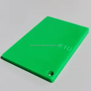 Foglio acrilico lucido pannello acrilico di colore solido foglio acrilico verde acrilico per la decorazione