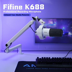 Micrófono <span class=keywords><strong>Fifine</strong></span> Amplitank XLR para PC, Micrófono USB de Estudio para Podcast, Micrófono Dinámico Profesional con Brazo Articulado, Micrófono con Cable para Grabación - Product Image 3