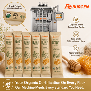 Máquina Automática Premium para Llenado <span class=keywords><strong>de</strong></span> Bolsas Stick con Calentamiento, Accionada por Servomotor, Alta Precisión para Miel, <span class=keywords><strong>Agave</strong></span>, Edulcorante Natural Orgánico - Product Image 3