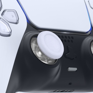 EXtremeRate แท่งอนาล็อกสีขาวทึบและใสสำหรับจอยสติ๊ก PS5 และ PS4 ทุกรุ่น - Product Image 4