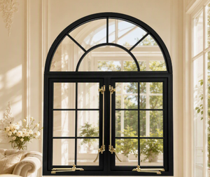 Portes et fenêtres françaises en aluminium à pont thermique, verre Low-E pour l'isolation et la conservation de la chaleur, à économie d'énergie - Product Image 5