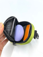 Mini sac à monnaie Oxford avec motif dinosaure, pochette zippée pour écouteurs, porte-clés avec mousqueton pour accrocher au sac à dos